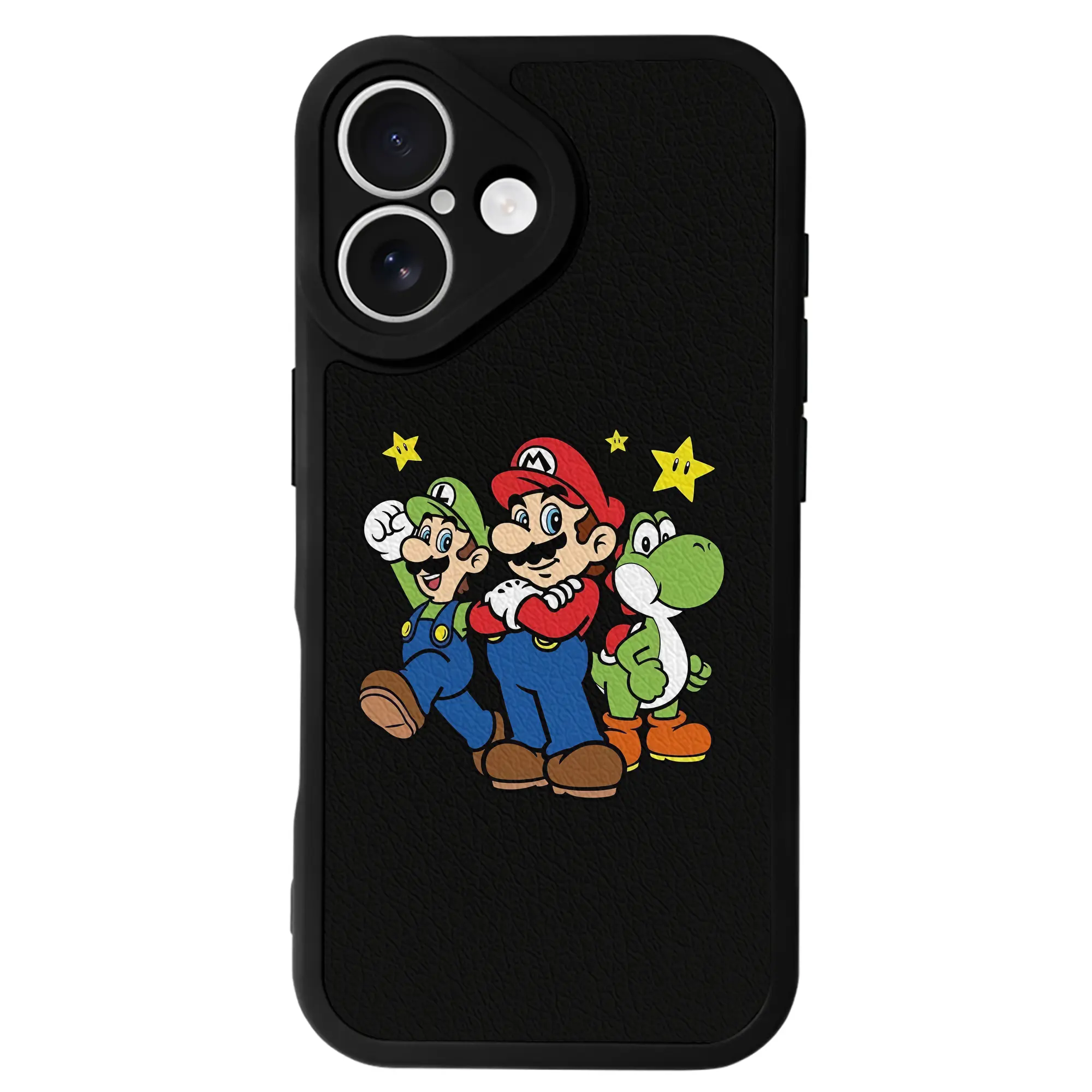 マリオ グッズ マリオ - IPhone 16シリーズ対応 ・ シリコンスマホケース ・ レザー調 ・ 高精度フィット ・ 耐衝撃 ・ ワイヤレス充電対応 ・ 精密カット